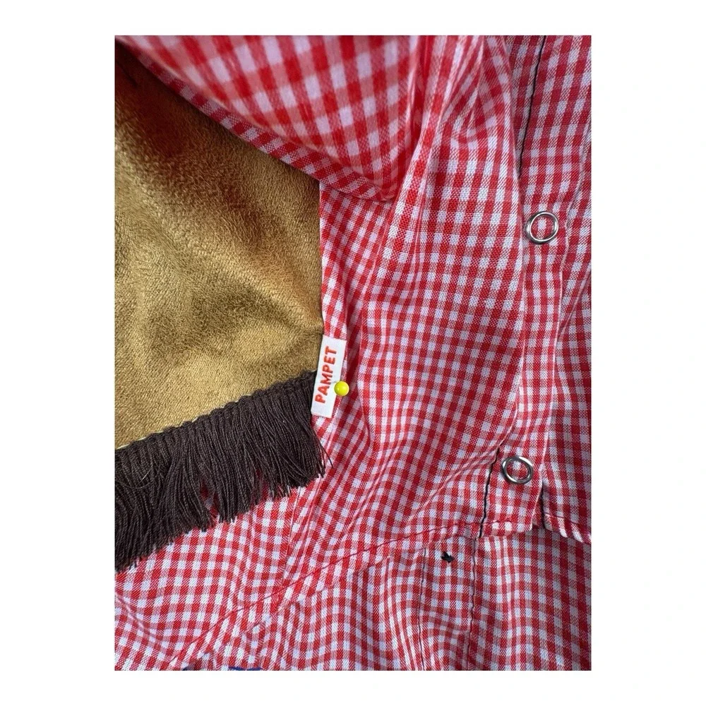 PamPet Pet Fashions Size 6 Cowboy Dog Costume‎ Western Outfit